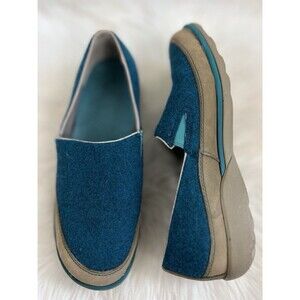 Chaco Sloan Teal Wool Slip On Shoes Outdoor Comfort Loafers Womens Size 10